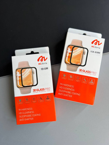 تصویر گلس واچ MCdoria مدل 3D PROPLUS مناسب اپل واچ