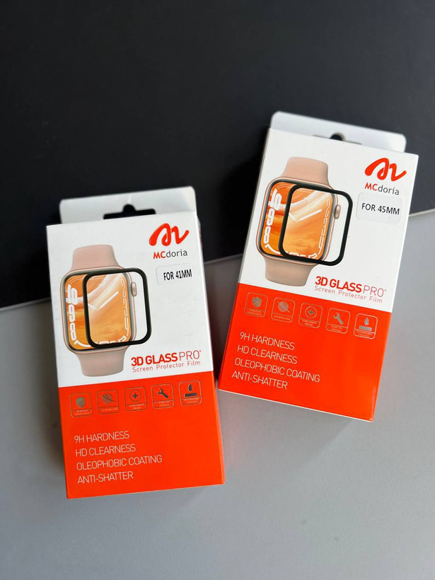 تصویر گلس واچ MCdoria مدل 3D PROPLUS مناسب اپل واچ