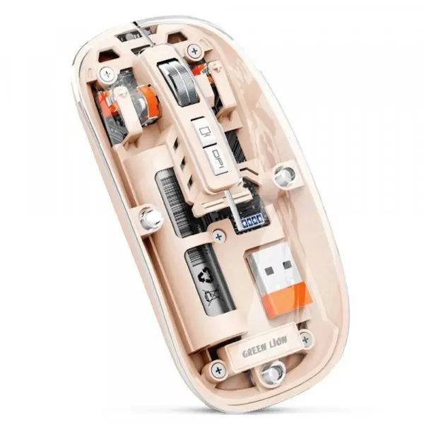 ماوس بی سیم شفاف برند Green lion مدل Transparent GL-11۲