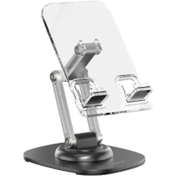 پایه نگهدارنده موبایل و تبلت برند Green lion مدل M3 شفاف 360 درجه
