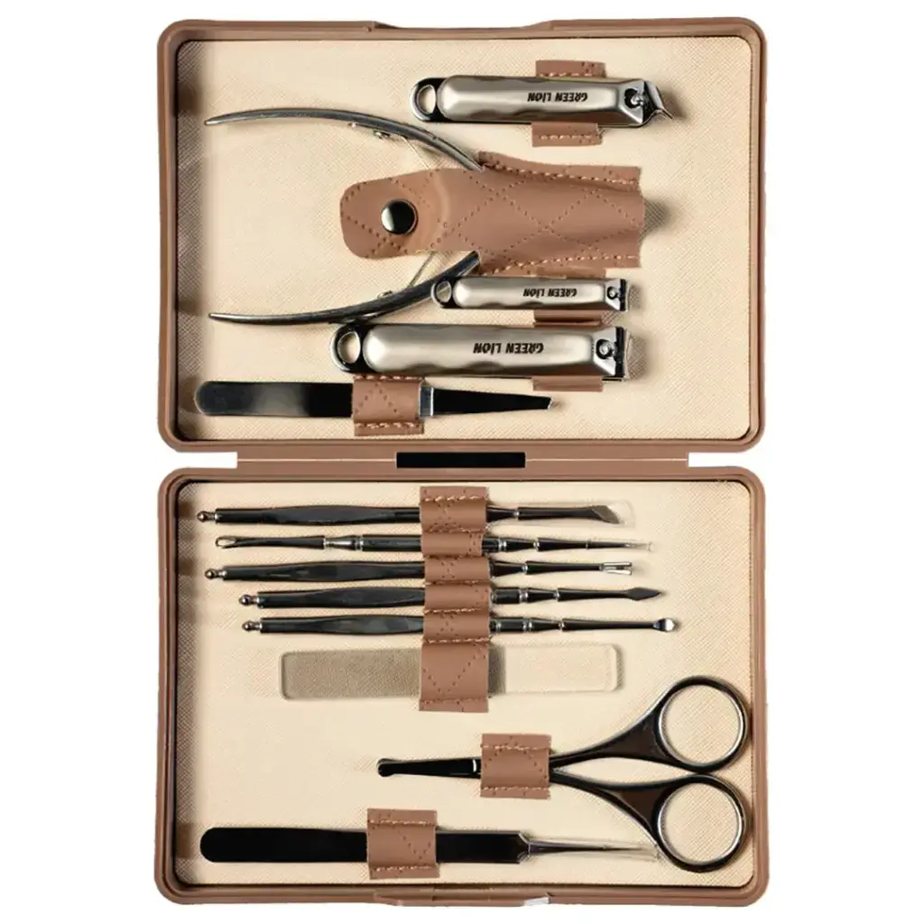 کیت مانیکور 13 کاره برند Green lion مدل Green Lion 13 in 1 Manicure Kit